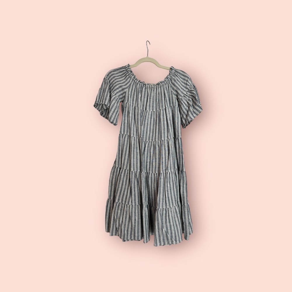 Max studio summer dress striped pattern